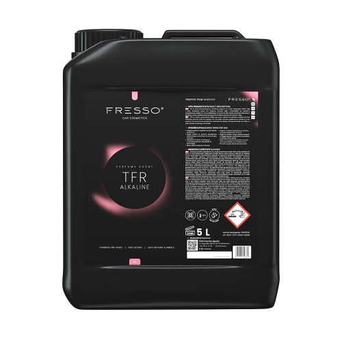 Fresso - Συμπυκνωμένο Καθαριστικό Πρόπλυσης Αυτοκινήτου TFR Alkaline 5 L για Βαφή, Ζάντες και Ελαστικά με Αραίωση έως 1:20 - 1 Τεμ. (390662/FRE)